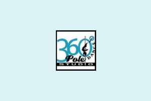 Una de las mejores academias de pole dance en CDMX es 360° Pole Dance Studio, logo
