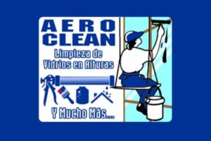 Una de las mejores empresas de limpieza de vidrios y ventanas en CDMX es Aeroclean, logo