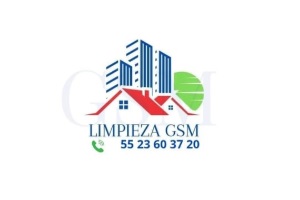 Una de las mejores empresas de limpieza de vidrios y ventanas en CDMX es Limpieza GSM, logo