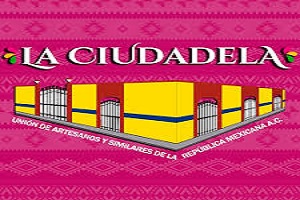 Una de las mejores tiendas de souvenirs en CDMX es Mercado de Artesanías La Ciudadela, logo