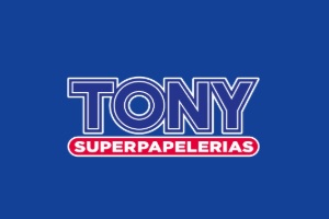 tiendas de artículos de oficina - logo de Tony Superpapelerias